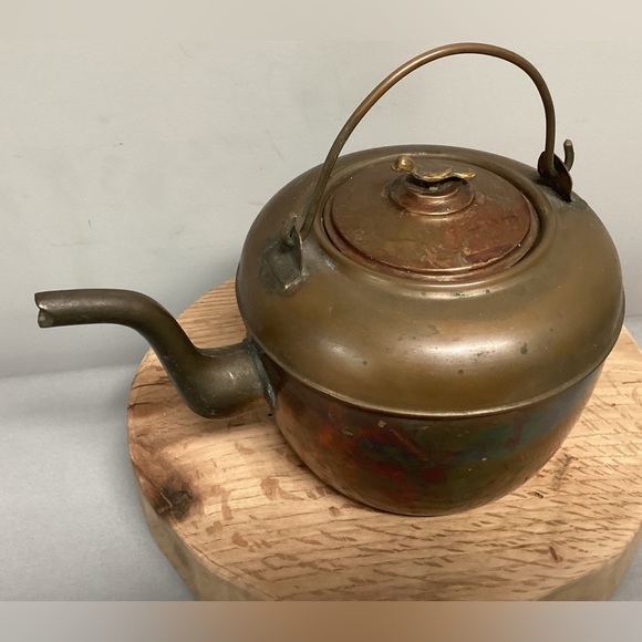 🟡 Vintage - ? Antique ? - Copper Tea Pot / Kettle - Unique / Rare & Beautiful - Picture 2 of 16